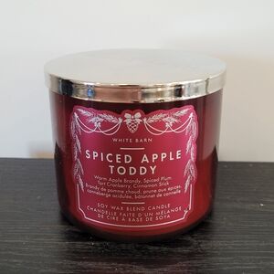 White Barn Spiced Apple Toddy Candle - Deep Red Bath & Body Works Candle